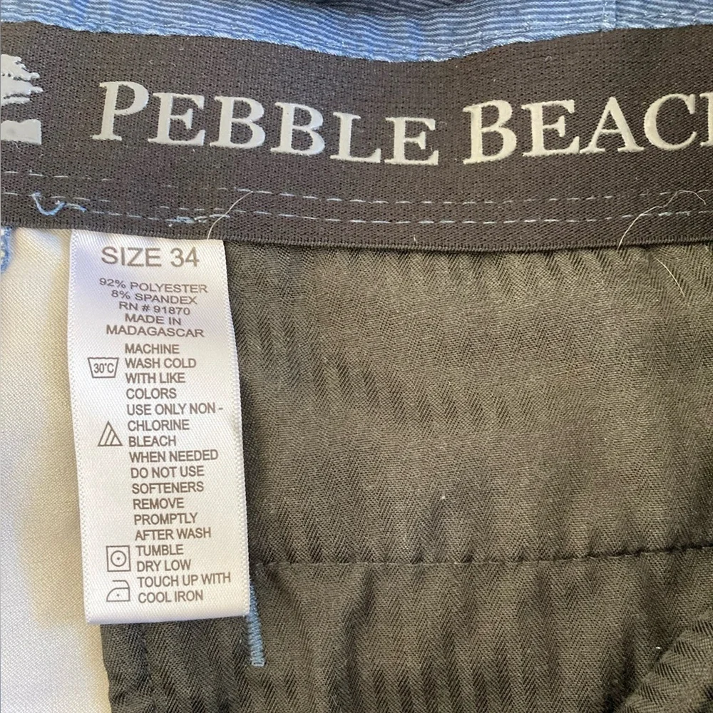 Pebble Beach Blue Lightweight‎ Golf Shorts (Size 34)